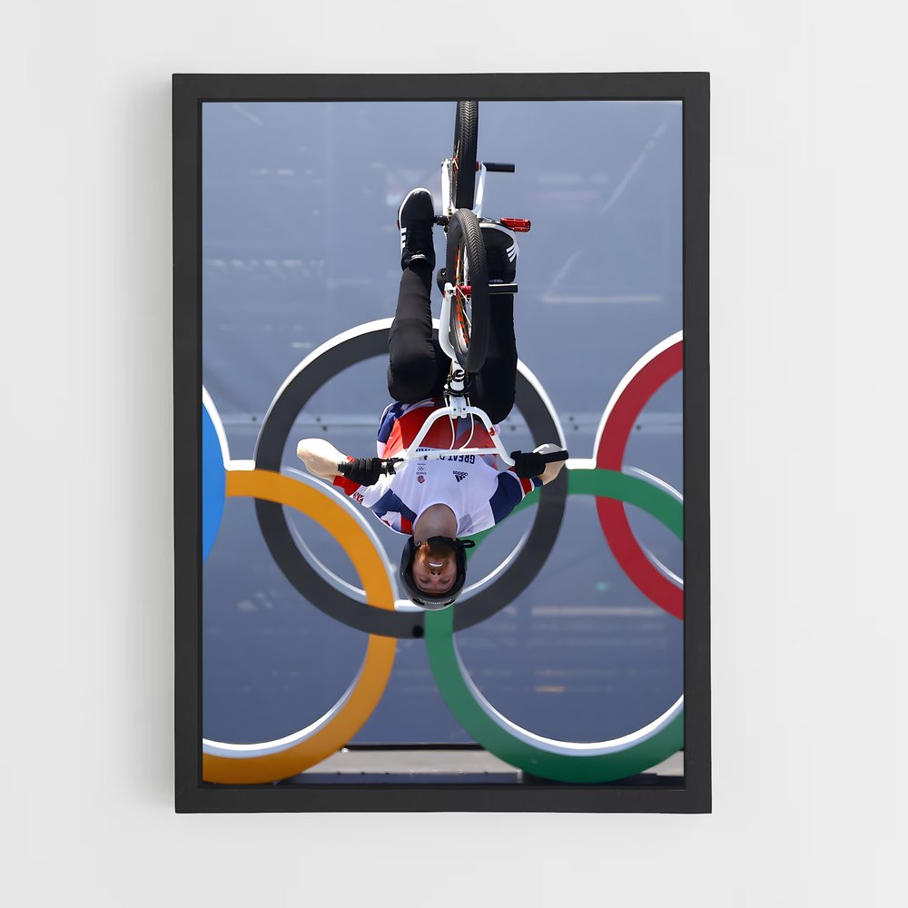 Poster Tricks en Action – affiche BMX (vue 2)